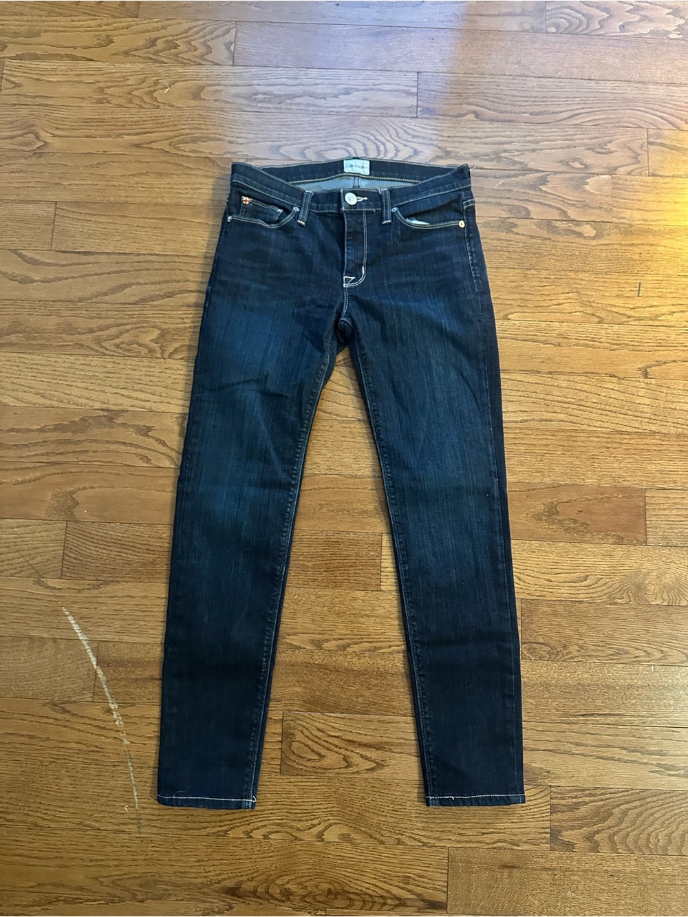 Hudson Jeans Colette Skinny Dark Indigo Wash Stretch Denim 28